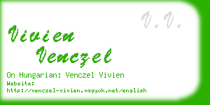 vivien venczel business card